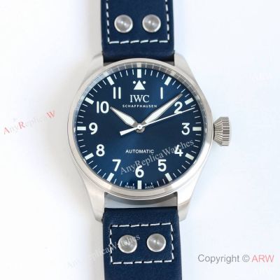 Swiss Made IWC Big Pilot's Watch 43mm Spitfire Blue Dial Stainless Steel